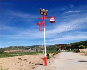 陜西延安甘泉新農(nóng)村太陽能路燈項目